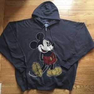 Disneyland Mickey Mouse Zip-Up Hoodie